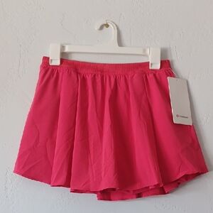 NWT Lululemon Glaze Pink Athletic Narrow Waistband Tennis Skirt